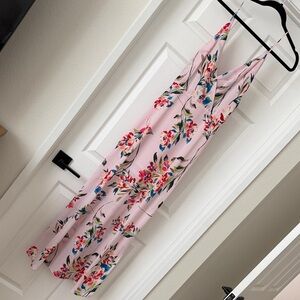 Lush Pink Floral Maxi Dress